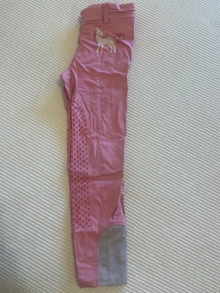 Conjunto equitación niña rosa T6/7