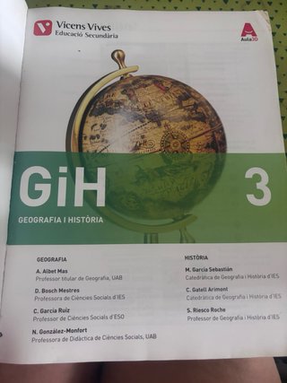 G i H geografia i història