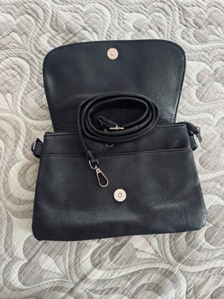 Bolso Rock Mujer Piel Sintética Negro