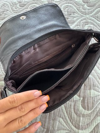 Bolso Rock Mujer Piel Sintética Negro