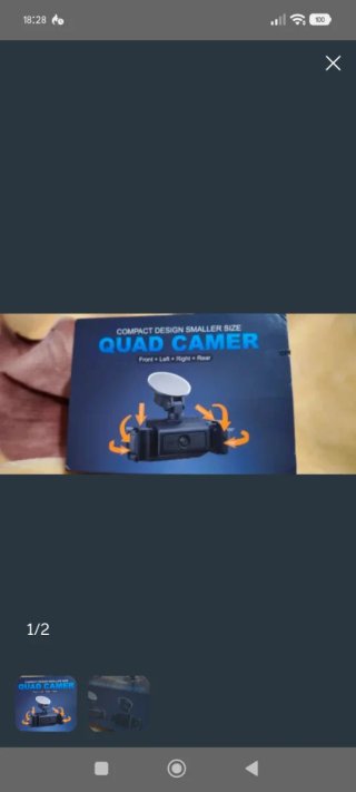 Cámara de coche Quad Camer Compacta