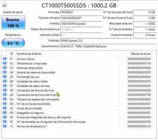 Crucial T500 1TB SSD NVMe PCIe Gen4