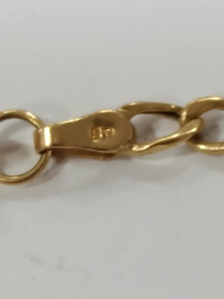 Pulsera Oro 750 con Piedras Verdes