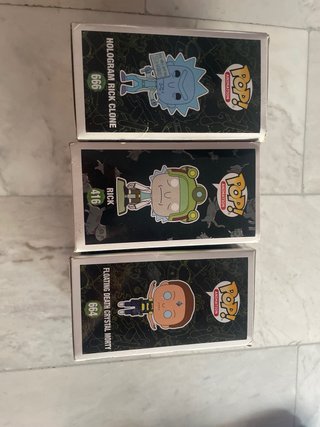 Trio Funko Pop! Rick & Morty Ed. Limitate