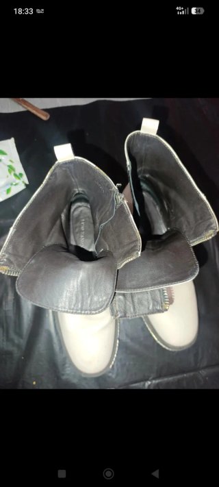 Botines blancos mujer con cremallera