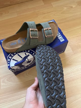 Sandalias Birkenstock Marrón/Verde