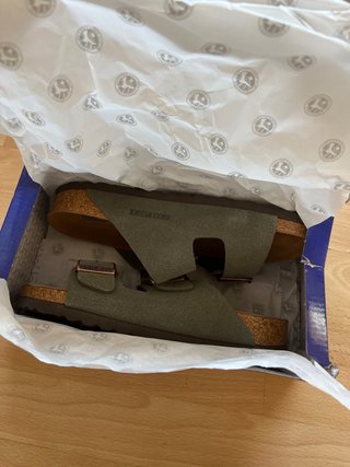 Sandalias Birkenstock Marrón/Verde