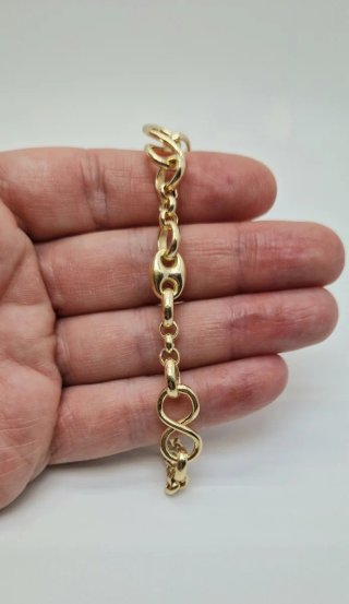 PULSERA DE PLATA DORADA