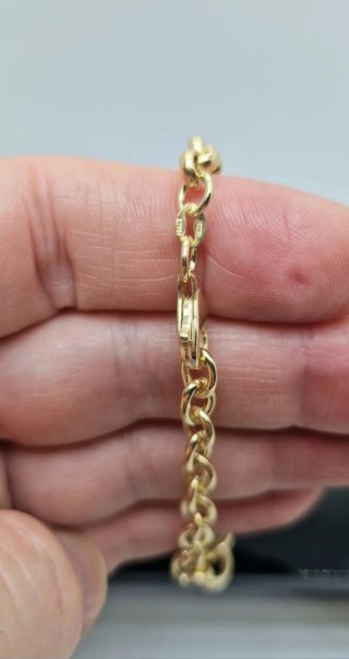 PULSERA DE PLATA DORADA