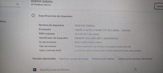 Portátil HP Intel Core i5 16GB RAM SSD Garantía