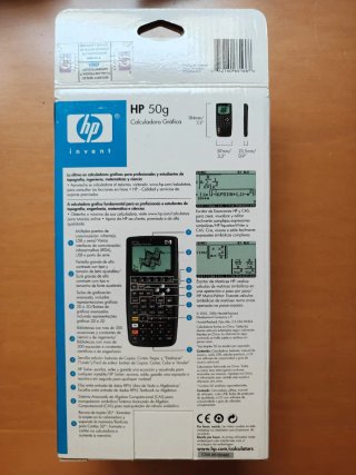 Calculadora Gráfica HP 50g + Cable USB + SD