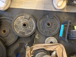 Discos Pesas y Mancuernas +50kg