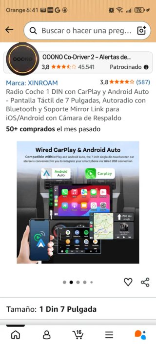 Sistema Navegación Radio Coche