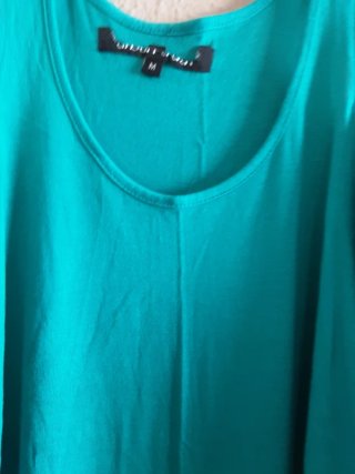 Vestido de verano verde azulado