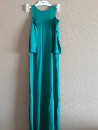 Vestido de verano verde azulado