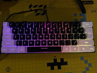 Ratón Gaming Negro Led y teclado gaming led HXSJ