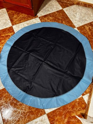 Piscina para perros usada una vez
