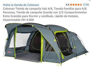 Tienda de campaña Coleman Vail 4/6 personas