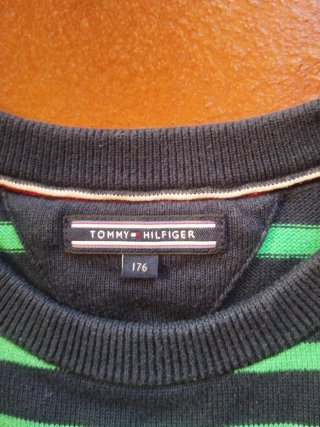 Jersey Tommy Hilfiger Rayas Azul y Verde