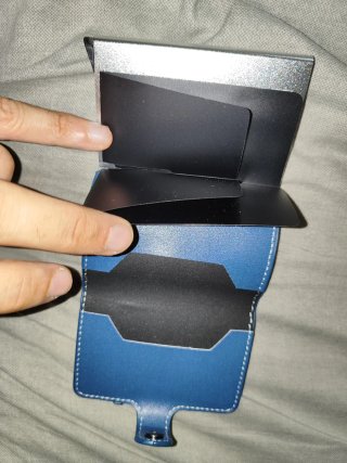 Tarjetero Billetero Azul Nuevo