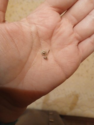 Pendientes bebé oro blanco corazón