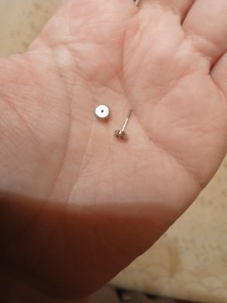 Pendientes bebé oro blanco corazón