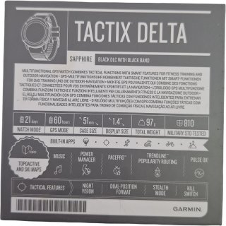 Reloj Garmin Tactix Delta GPS Sapphire