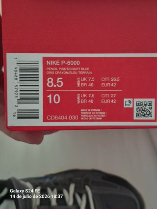 Nike P-6000 Zapatillas Grises y Azules talla 42