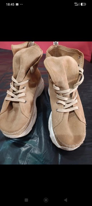 Botines mujer beige/marrón