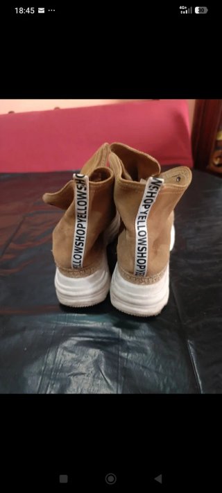 Botines mujer beige/marrón