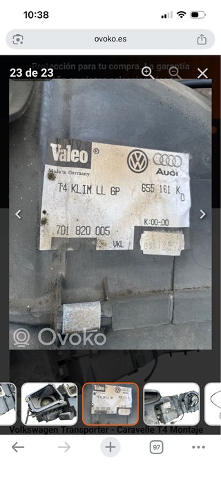 Conjunto Climatizador VW T4