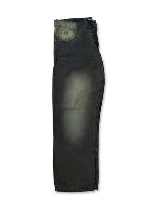 Jeans Baggy Lavado Gris / Efecto Desgastado Y2K