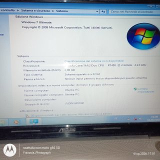 Notebook Asus 17 pollici