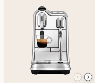 Cafetera Nespresso Creatista pro Plata