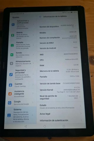 Tablet Huawei Nero
