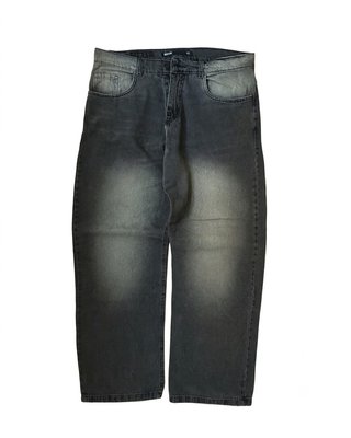 Vaqueros Anchos Gris Lavado Mockba - Talla 40