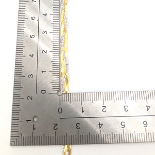 Cadena de oro combinado de 18k, 6.76 g, 50.5 cm.