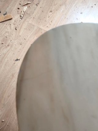 Mesa centro madera y mármol antigua