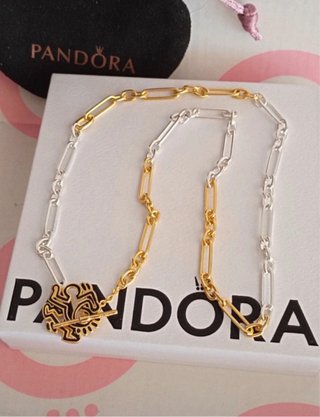 Collar Pandora Oro y Plata