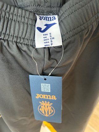 Pantalón entrenamiento Villarreal Joma negro/amari
