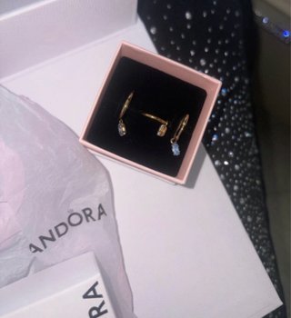 Orecchini Pandora oro e blu