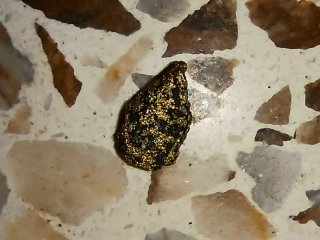Meteorito con oro
