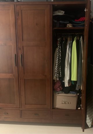 Armario de madera 3 cuerpos