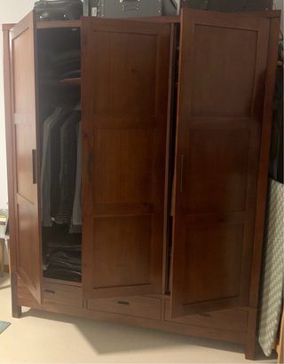 Armario de madera 3 cuerpos