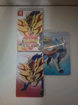 Pokemon Scudo Nintendo Switch e due steelbook