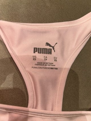 Top deportivo Puma rosa talla XS
