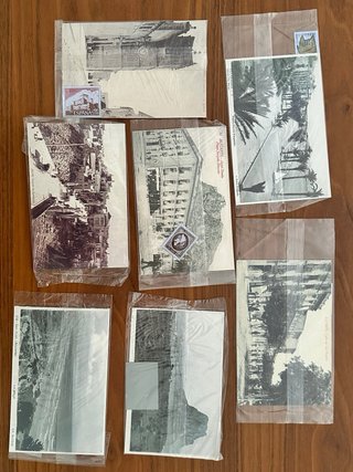7 Postales Históricas Alicante Sello Antiguo
