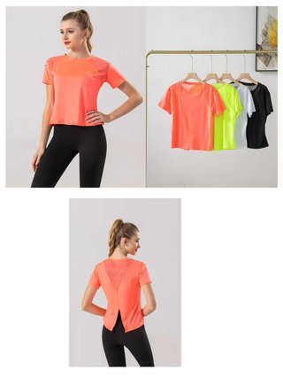 Camiseta Deportiva con Espalda Abierta