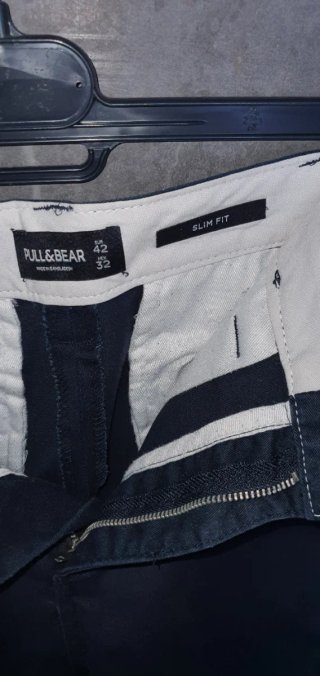 Bermuda Pull&Bear Hombre Talla 42 Marino