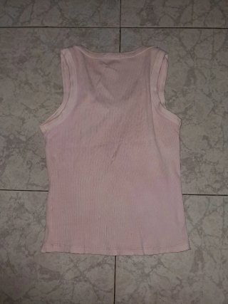 Camiseta sin mangas Stradivarius rosa Talla S